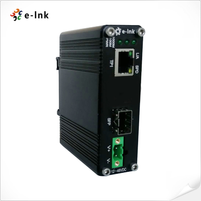 Bộ chuyển đổi phương tiện truyền thông Ethernet cáp quang công nghiệp loại nhỏ 10/100 / 1000M 48VDC
