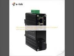 Bộ chuyển đổi phương tiện quang PoE công nghiệp mini 30W tuân thủ IEEE 802.3at -40℃~75℃