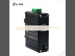 Industrial Ethernet Media Converter 10/100/1000Base-T to 100/1000Base-X SFP -40~75°C