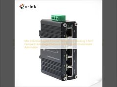 Mini Industrial Gigabit Ethernet 10Gbps Non-Blocking 5 Port Compact Unmanaged Network Hub for Harsh Environment Automation