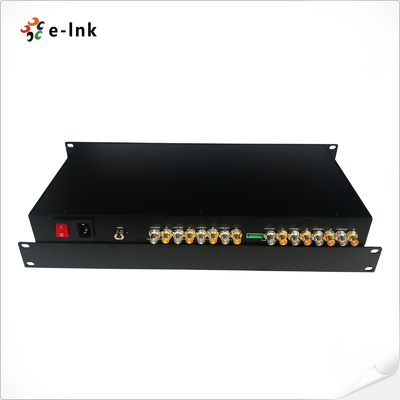 1U Rack-Mountable 8-Channel SD/HD/3G-SDI over Single Fiber CWDM Uncompressed Extender