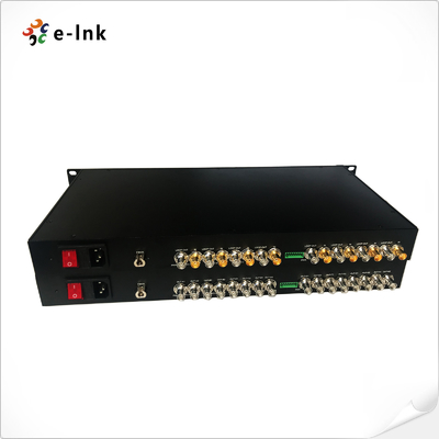 1U Rack-Mountable 8-Channel SD/HD/3G-SDI over Single Fiber CWDM Uncompressed Extender