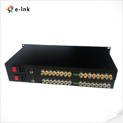 1U Rack-Mountable 8-Channel SD/HD/3G-SDI over Single Fiber CWDM Uncompressed Extender