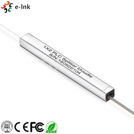 No Connector Fiber Optic Switch PLC Splitter Steel Tube 250um Singlemode G.657A1 Fiber Type