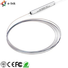 No Connector Fiber Optic Switch PLC Splitter Steel Tube 250um Singlemode G.657A1 Fiber Type