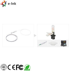No Connector Fiber Optic Switch PLC Splitter Steel Tube 250um Singlemode G.657A1 Fiber Type