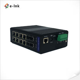 Metal Case Industrial Ethernet POE Switch 8x10/100/1000M Ethernet RJ45 Ports