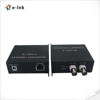 300m Ethernet Over Coax Converter 80Mbps TCP BNC With PoE Function