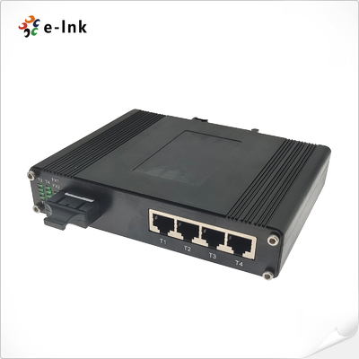 FC ST 132W Industrial PoE Ethernet Switch 4 Port 10/100TX 802.3at PoE