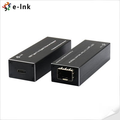 Bộ điều hợp mạng Micro Mini USB C sang SFP Fiber Gigabit Ethernet 5W 9K Jumbo Frame FCC