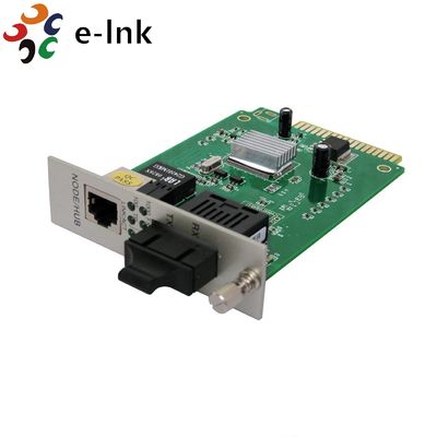 Loại thẻ Fiber Media Converter Với nguồn điện tích hợp 10/100M Multi-mode 2KM