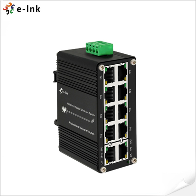Mini Industrial Unmanaged 10-Port Gigabit Ethernet Switch, đầu vào điện 12 ~ 48VDC