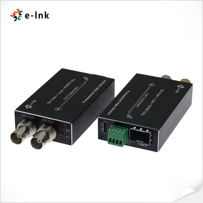 Bộ chuyển đổi Mini Fiber cho Video 3G/HD-SDI với RS485 Đảo Chiều & Đầu Ra Vòng Lặp