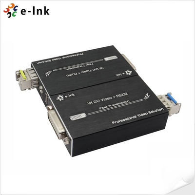 Mini 4K DVI Over Fiber Extender với truyền tín hiệu không nén âm thanh âm thanh