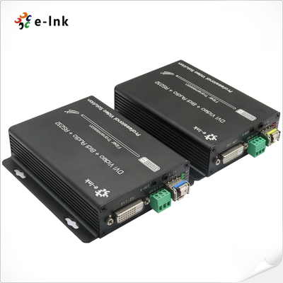 DVI Fiber Optic Extender với KVM, Audio, RS232 & GPIO