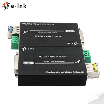 Mini 4K DVI Fiber Extender với RS232, khoảng cách truyền lên đến 80km