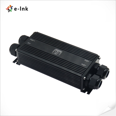 IP67 Gigabit PoE Extender mạnh mẽ 1 trong 3 ngoài + SFP 90W 400m