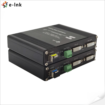 DVI Fiber Extender hai chiều với RS232 Audio GPIO 1080P lên đến 20km